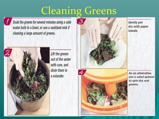 Cleaning Greens
 