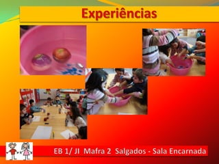 ExperiênciasEB 1/ JI  Mafra 2  Salgados - Sala Encarnada
