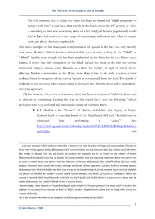 Salafi manhaj asharicreed | PDF