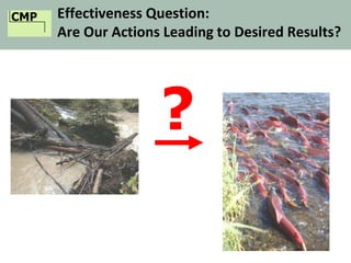 CMP Effectiveness Question:
Are Our Actions Leading to Desired Results?
?
 