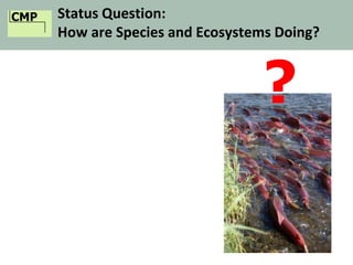 CMP Status Question:
How are Species and Ecosystems Doing?
?
 