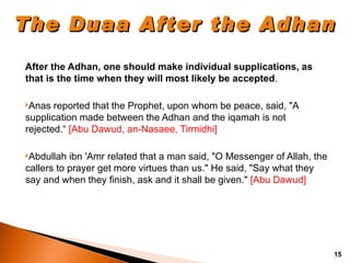 Making Adhan Salah(3) Adhan | PPT