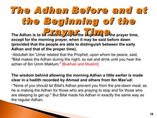 Making Adhan Salah(3) Adhan | PPT
