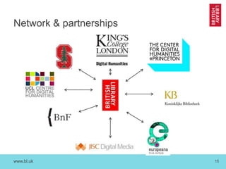 www.bl.uk 15
Network & partnerships
 