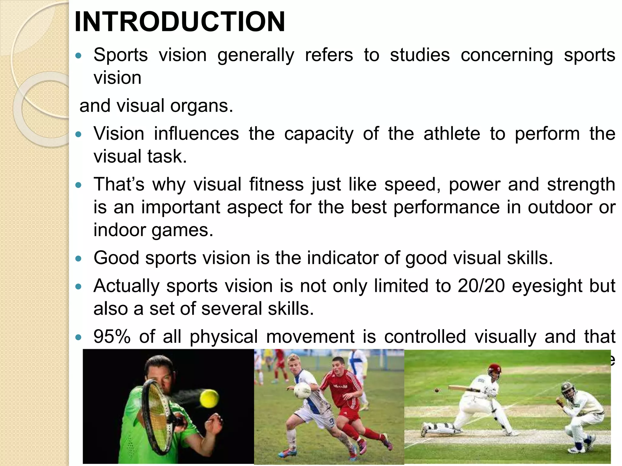 Sports vision: Visual skills evaluation and Enhancement | PPTX