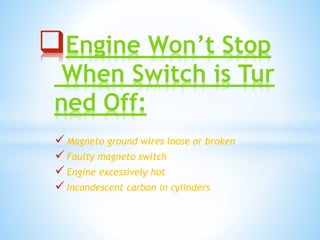 Troubles in Engine system | PPTX