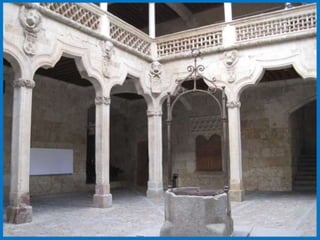 Al pasar a su interior el visitante se quedará
 fascinado por la originalidad y belleza de su
     patio. En el centro un pozo que, en su
  tiempo, garantizaba el suministro de agua
                    potable.
 