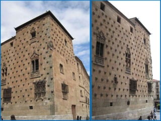 Curiosidades y leyendas
Algunos autores, señalan
    que la repetición de
   las conchas, símbolo
      nobiliario de los
     Pimentel, fue una
  muestra del amor que
  sentía Don Rodrigo por
  su esposa Doña María.
 