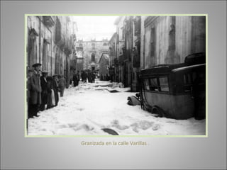 Granizada en la calle Varillas . 