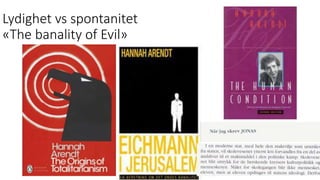 Lydighet vs spontanitet
«The banality of Evil»
Salamandertesten - Jonas av Jens Bjørneboe. Simon Malkenes
25.10.2022
 