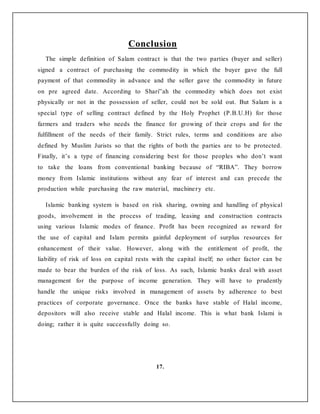 Salam based business | DOCX | Business Accounting & Finance | Business