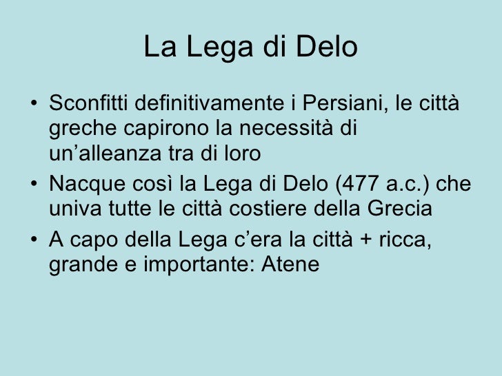 Fu A Capo Della Lega Di Delo Salamina