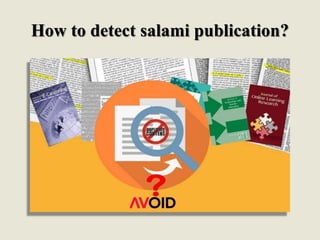 How to detect salami publication?
 