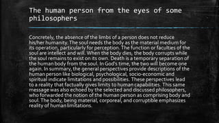 The Human Person: Limitations and Possibilities | PDF