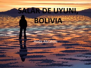 SALAR DE UYUNI,
BOLIVIA
Hoda Abrahim
 