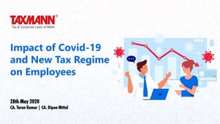 Impact of Covid-19
and New Tax Regime
on Employees
28th May 2020
CA. Tarun Kumar | CA. Dipen Mittal
 