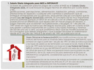 Salario y sueldo ley de infonavit y ley | PPTX