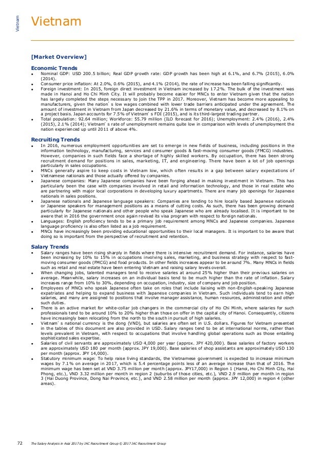 The Salary Analysis In Asia By Jac Recruitment Group 17年版