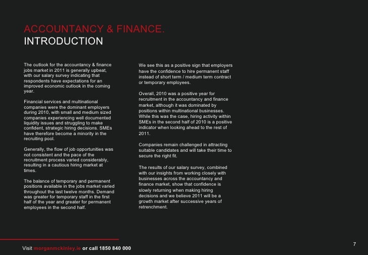 Morgan Mckinley S 2011 Salary Guide - 