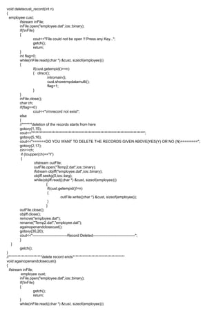 SALARY MANAGEMENT SYSTEM IN C++ | DOC