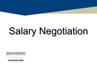 Salary Negotiation
 