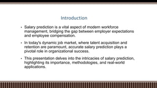 Salary Prediction: Data Analytics Project | PPTX
