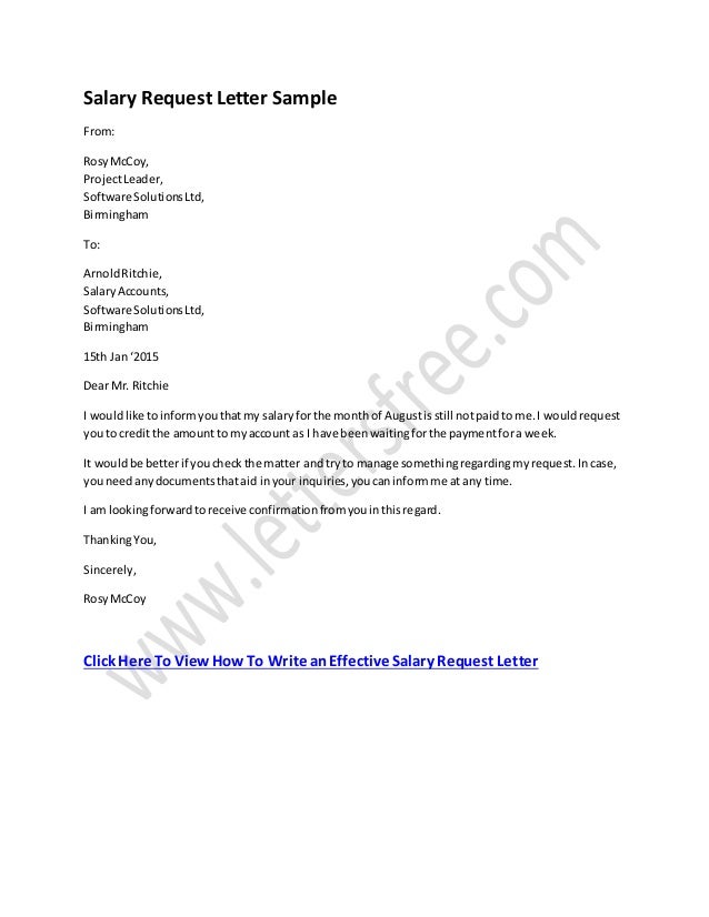 Compensation Request Letter Sample from image.slidesharecdn.com