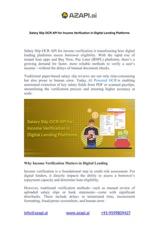 Salary Slip OCR API for Income Verification in Digital Lending ...