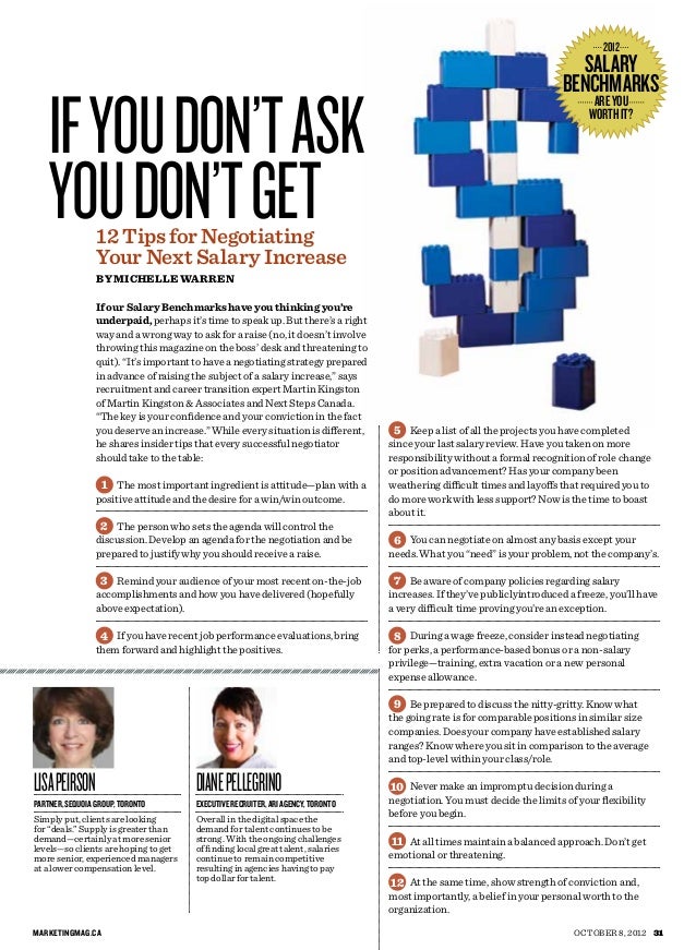 marketing magazine 12th annual marketing salary benchmark report don salary