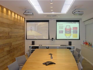 Salas de reunião e videoconferência