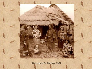 Ainu, por H.G. Ponting, 1904
 