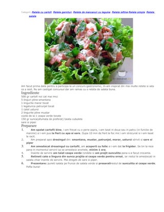 Cubulete Sunca Salatele toate | DOC