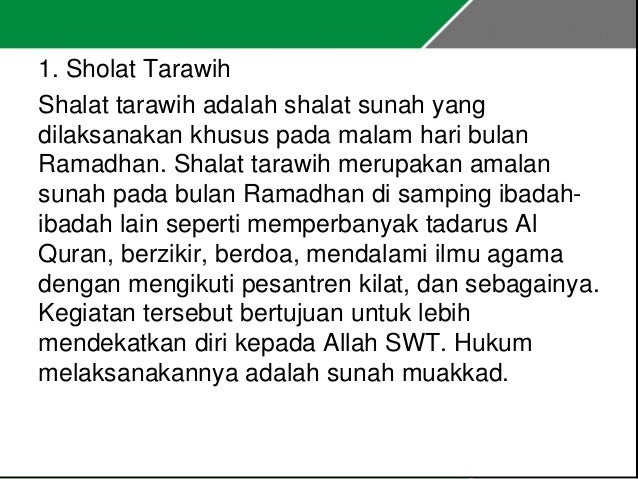 Shalat Sunnah Berjamaah dan Munfarid Shalat Sunnah Berjamaah dan Munfarid