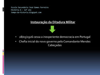 ExércitoEscola Secundária José Gomes FerreiraHistória A – 12º anotempo-da-historia.blogspot.com