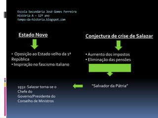 Chefia inicial do novo governo pelo Comandante Mendes CabeçadasEscola Secundária José Gomes FerreiraHistória A – 12º anotempo-da-historia.blogspot.com