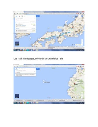 Las Islas Galápagos,con fotos de una de las isla
 