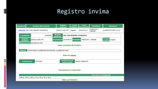 Registro invima
 