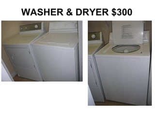 WASHER & DRYER $300 