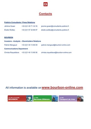  
 
Contacts
 
Publicis Consultants / Press Relations
Jérôme Goaer +33 (0)1 40 71 32 35 jerome.goaer@consultants.publicis....