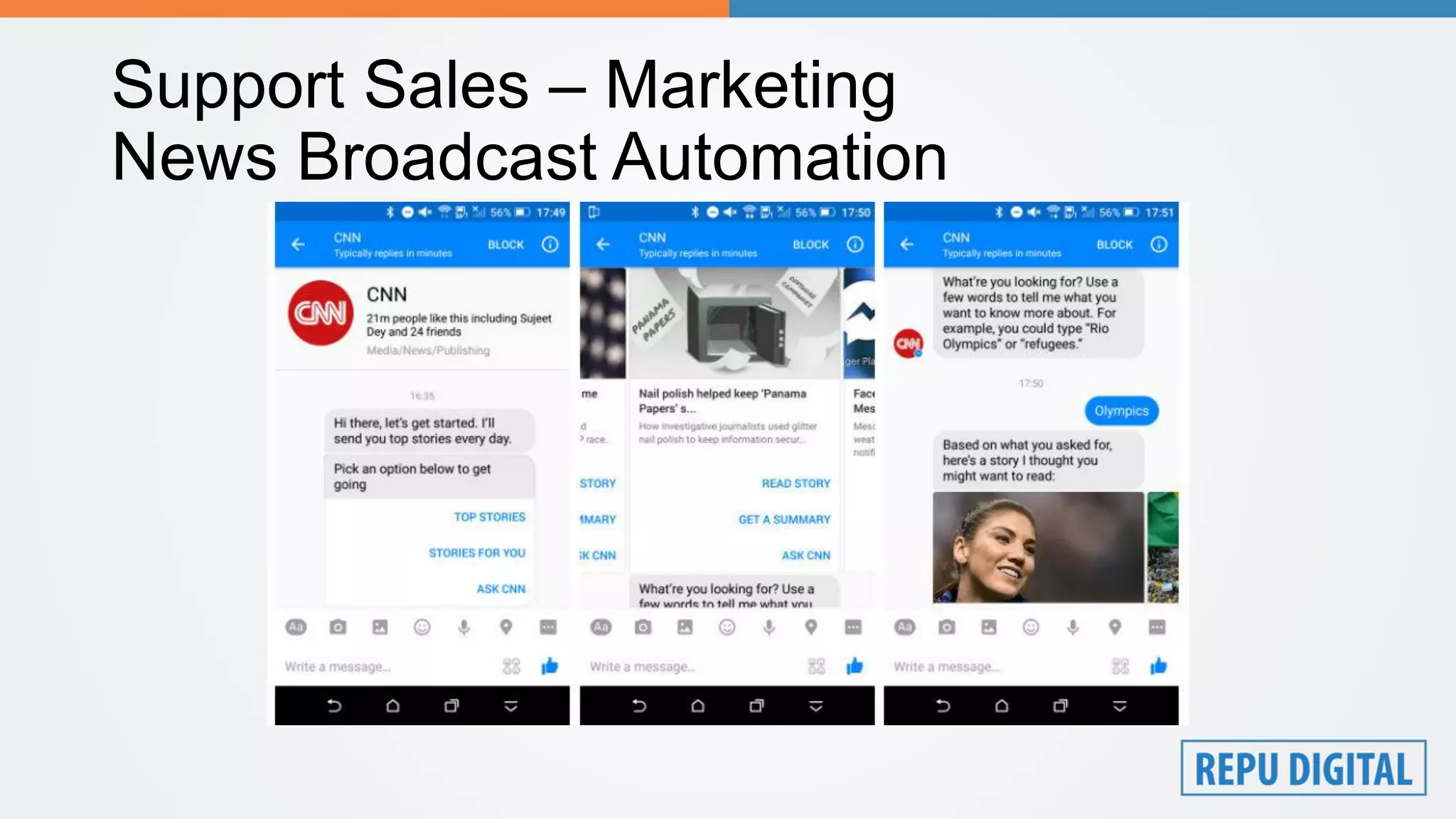 Support Sales – Marketing
News Broadcast Automation
 
