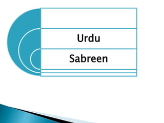 Urdu
Sabreen
 