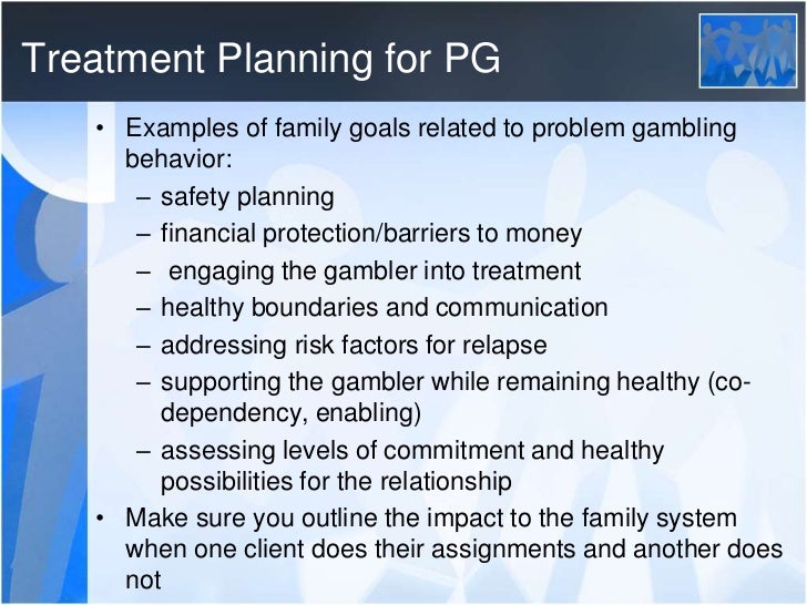 Problem gambling examples
