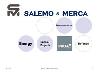 Energy   Telecomunications   Defense   Special  Projects 