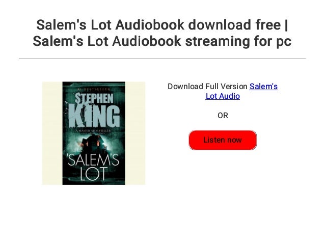 salem lot movie streaming