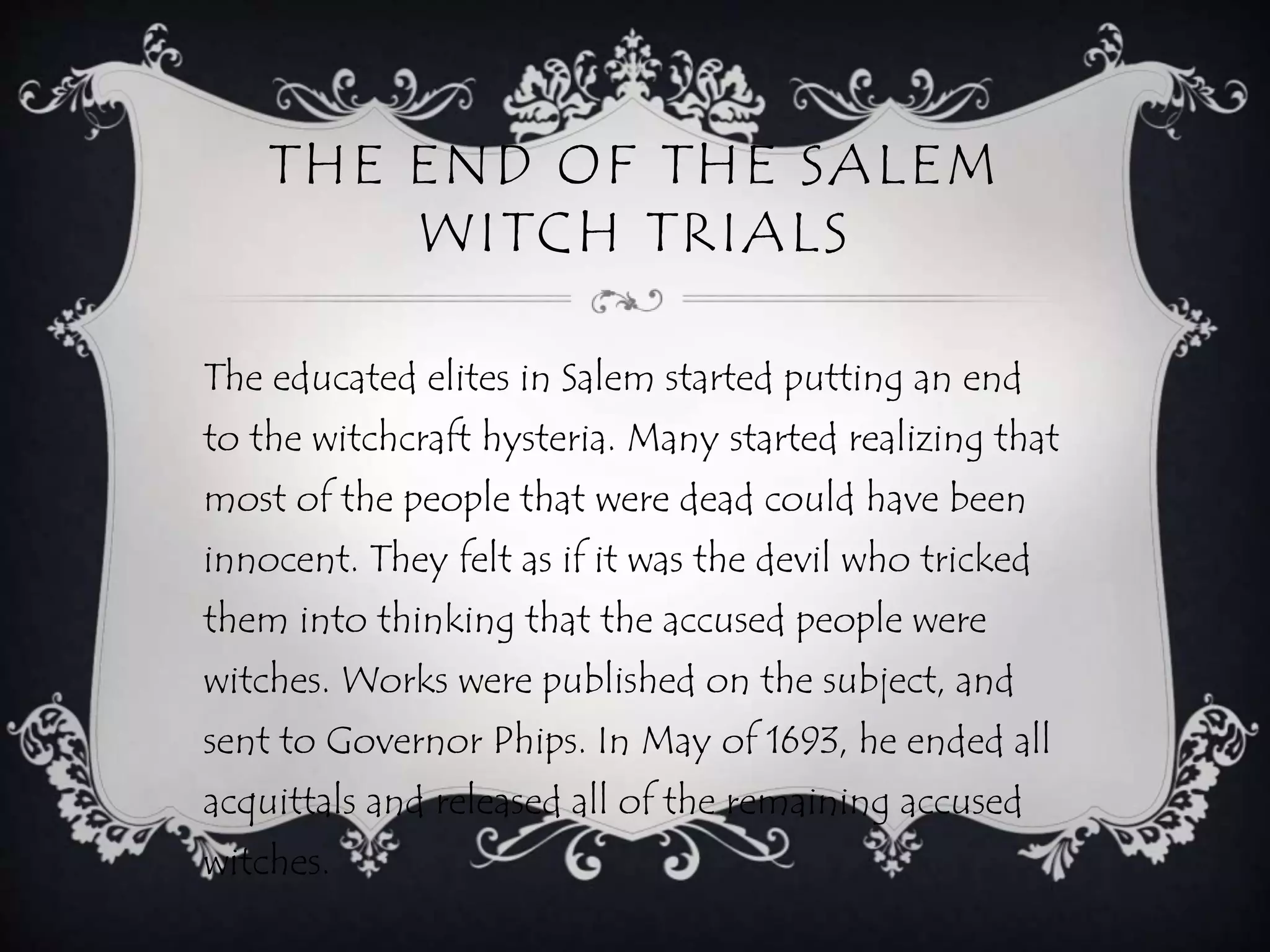 The Salem Witch Trials PPTX