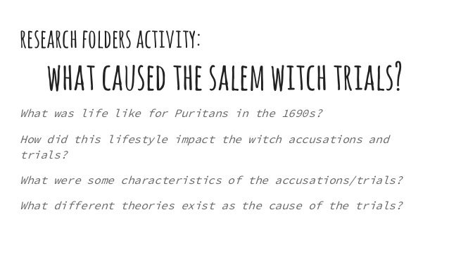 Research paper on salem witch trials