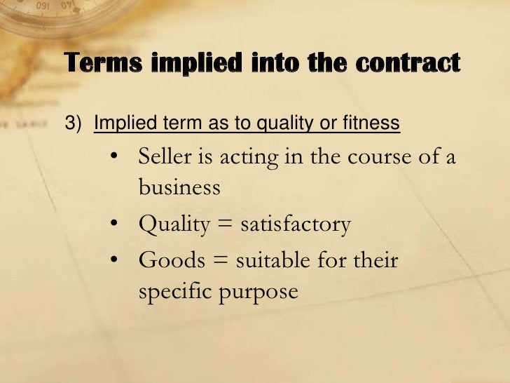 Sale Of Goods Act 1979