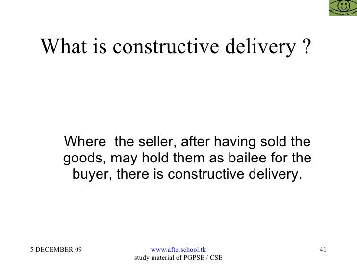 Sale of goods act and related provisions for entrepreneurs