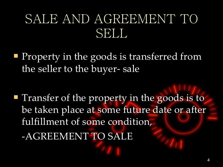 Sale Of Goods Act Ppt