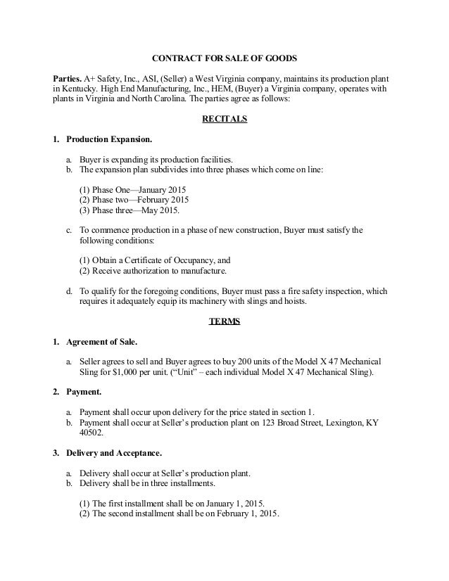 sale of goods agreement template sale of goods contract sale of goods agreement template sale of goods contract